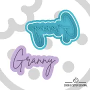 Granny Cookie Cutter and Embosser - 6.6cm x 9.4cm