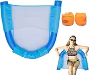 Pool Noodle Chair Floats for Adults, Pool Noodle Floating Mesh Chair, Pool Float Noodle Chair, Pool Noodle Sling Floatie, Swimming Pool Floatie Floating Chair for Summer Pool