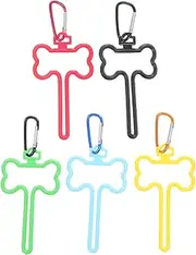 ORFOFE 5pcs Pet Poop Bag Clip Dog Nail Clippers Poop Bag Carrier Dog Bag Holder Dog Treat Pouch Dogs Dog Car Seat Cover Dog Poop Trash Can Doggy Bag Holder Poop Bags Lead Abs