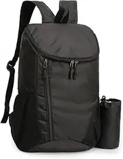 RETZLA Hiking Backpack, Waterproof and Wear-resistant Lightweight Packable Daypack for Outdoor Travel and Camping - BLACK, Black, One Size