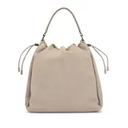 [Brunello Cucinelli] Brunello Cucinelli Monili Drawstring Shoulder Bag ONE SIZE NEUTRALS