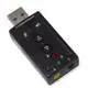 【RBI】USB 音效卡 7.1聲道 外接音效卡 桌電/筆電皆適用 隨插即用免驅動 EC-011