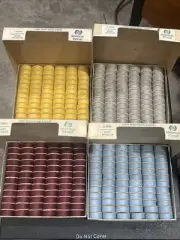 VTG Filco Thread Bobbins Polyester Cotton Ready-Wound COLOR LOT OF FOUR BOXES