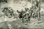 An Incident in the Retreat from Mons WWI in August 1914 the Britis- Old Photo