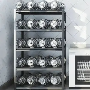 廚房家用碳鋼置物架微波爐架烤箱架多層鍋架儲物架收納落地架子
