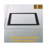 BATHROOM SQUARE BRASS SMART TILE INSERT FLOOR WASTE SHOWER GRATE DRAIN BLACK SLV