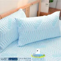 在飛比找momo購物網優惠-【LUST】Ice Cold 日本涼科技枕頭套《2入》/冰絲