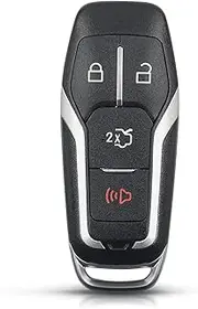 FLJKCT 3 4 5 Buttons Smart Key Remote Car Key Shell,for Ford Edge Explorer Fusion 2015-2017