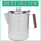 Stainless Steel 12-Cup Camping Percolator Coffee Pot – Outdoor Coffee Maker