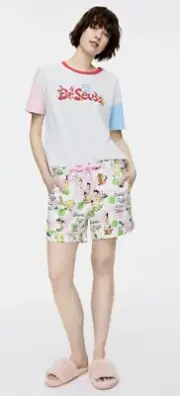 Peter Alexander Dr Seuss Green Eggs & Ham Short & Tee Set Size Small BNWT