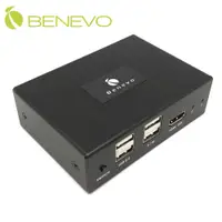 在飛比找PChome24h購物優惠-BENEVO磁吸型 2埠 HDMI+USB KVM電腦切換器