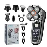 Head Shavers for Bald Men, IPX7 Waterproof Wet Dry Bald Head Shaver, LED Display Electric Rechargeable Head Shaving Men Kit