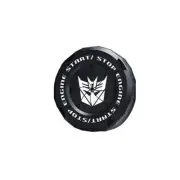 Black White Transformers Decepticon Car Ignition Engine Start Stop Button Cap