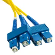 10 PACK LOT 10m SC-SC Duplex 9/125 OS2 Singlemode Fiber Cable OFNR Yellow 33FT