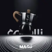 Moka Pot 3 Cup Red Conalli Aluminum Coffee Maker Espresso Maker 150 ml