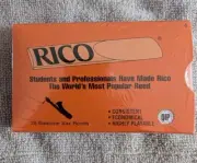 Rico Orange Box Baritone Saxophone Reeds 4 Strength 25 Count Sealed NOS