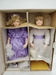 MATHEW & MELANIE PORCELAIN DOLLS THE LITTLEST MEMBERS OF WEDDING (20883-1C FF10)