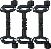 Stroller Connectors, Pram Linking Accessory, Twin Stroller Connector, Secure and Firm Grip, Easy Clip Installation, Black, 20.0cm/7.8 Inches, for Travel