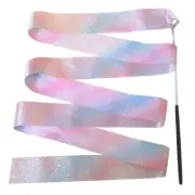 Sparkling Dancing Ribbon Streamers Rhythmic Gymnastics Ribbons Twirling