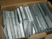 B06BAAP 1/2" X 3/8" 22 Ga. Galvanized Chisel Point Crown Fine Wire Staples