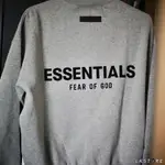 {LKSTORE} FEAR OF GOD ESSENTIALS SS22 燕麥灰色 大學T FOG 內刷毛 衣服 大學