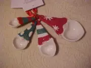 Holiday Time Christmas Gnome Measuring Spoon Set NEW