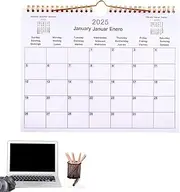Large Wall Calendar - Monthly Wall Calendar Multilingual Family Planner,Schedule Board, 2025 Wall Calendar 12 Month, Calendar Monthly Planner for Appointments, Christmas, Wedding