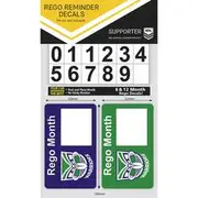 NRL Warriors Rego Reminder Decal - N-RR-WA