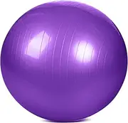 Gogogmee Yoga Ball Thickened Stability Ball with Inflator for Yoga Fitness Home Workouts Stylish Design for All Heights