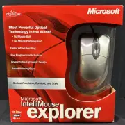2001 Microsoft IntelliMouse Explorer Mouse New PS2 USB Optical Buttons X08-34468