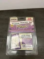 Brother P-touch TZAF-131 Black Print on Clear Tape - 1/2" Wide Photo Safe Tape