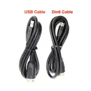 For Thrustmaster TH8A TSSH TSSH+ Connection Cable Din6-USB Cable Adapter