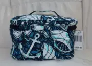 VERA BRADLEY Train Case Cosmetic Travel Bag - Shore Enough - Exact Photo - NWT