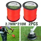 2pcs 2.7mm*210m Trimmer Line Round Nylon Heavy Duty Grass Brushcutter Strimmer