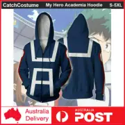 Anime My Hero Academia GYM Sport Hoodie Sweatshirt Izuku Midoriya Cosplay Jumper