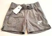 Nike Girls Standard Fit Cotton/Polyester Shorts Size Small Gray