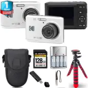 Kodak Pixpro FZ45 Camera (White) + Spider Tripod + Case+ 1 Yr Warranty