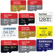 Micro SD Card SamSung/SanDisk 32G 64G 128G 256G 512G Class10 SDXC Memory 130MB/S