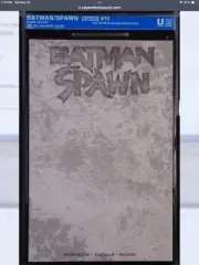 Batman / Spawn #1 I DC 2023 BLANK COVER McFarlane Uncirculated Collect Soft Slab