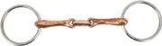 Loose Ring Snaffle Horse Mouth Bit Stainless Steel Copper Link Jointed Design for Horse Racing and Training Durable Safe and Effective Control Tool