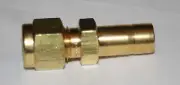 1/4 Tube x 3/8 Tube Brass Reducer Fitting Ham-Let 767LTB1/4X3/8