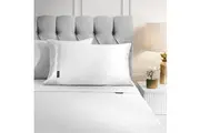 Sheraton Luxury Bamboo Cotton Sheet Set White King Single