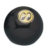 Mooneyes Universal Black Shift Knob w Yellow Moon Logo Size Large 2.25 MP021BYLU