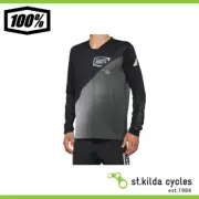 100% R-Core X Downhill/Enduro Jersey - Black/Grey 100% Polyester