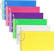 Colored Index Cards 3x5 Inch Flash Cards with Ring Heavy Weight Study Flashcards Note Cards for Studying School College Supplies, 210 Count