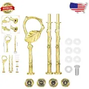 8 Piece Zinc Alloy Cake Stand Handle Set with Elegant Gold Finish for Parties