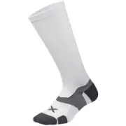 2XU Vectr Cushion Compression Socks White Cushioned Anti Blister Arch Support