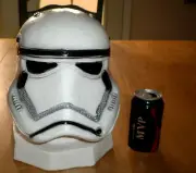 [Star Wars] STORMTROOPER [3-D] HELMET, 11.5" TALL, PLASTER COIN BANK, [HANDMADE]