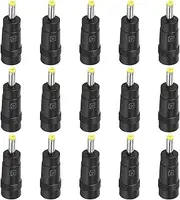 uxcell DC Power Adapter 5.5x2.1mm Female Jack to 4.0x1.7mm Male Plug, 15 Pack Universal Barrel Connector for Laptop Router
