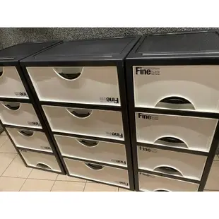 聯府K404 4層整理櫃 台灣製 抽屜整理箱/收納箱 二手